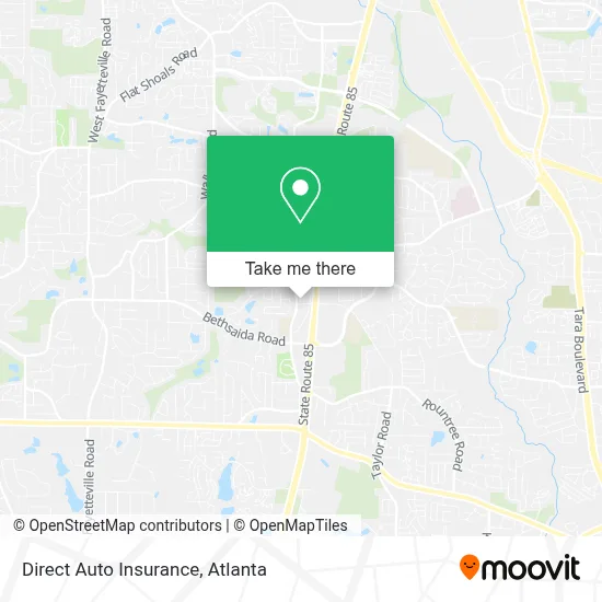 Direct Auto Insurance map