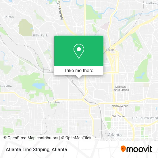 Atlanta Line Striping map