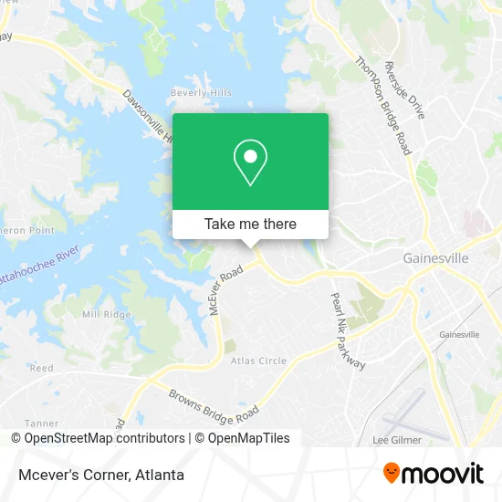 Mcever's Corner map