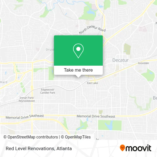 Red Level Renovations map