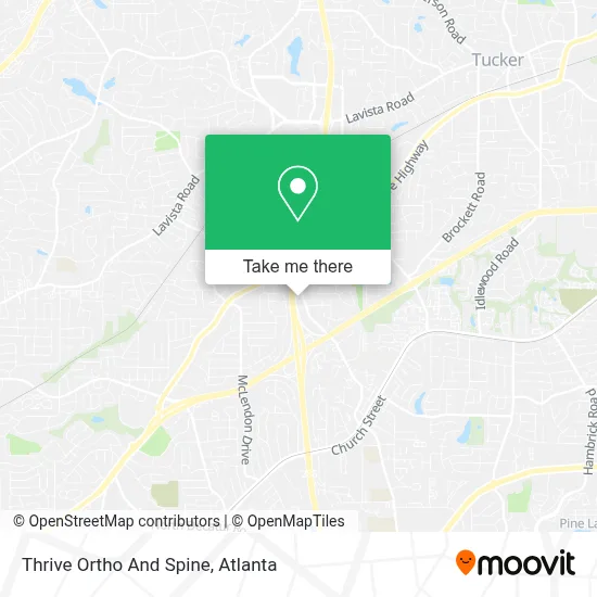 Thrive Ortho And Spine map