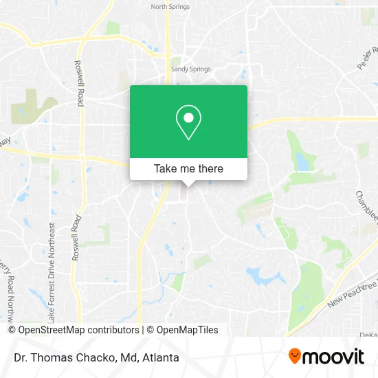 Dr. Thomas Chacko, Md map