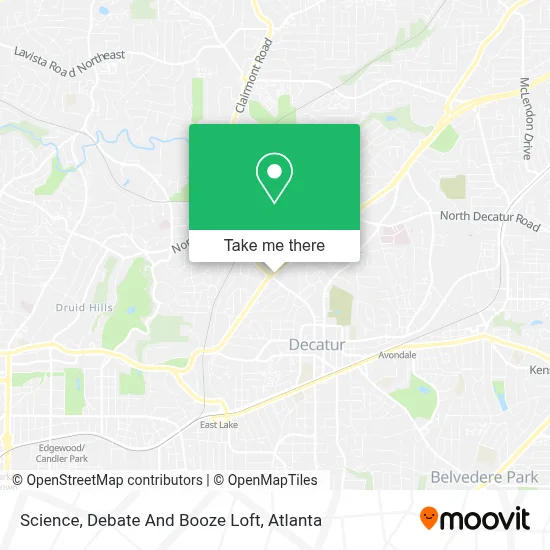 Science, Debate And Booze Loft map