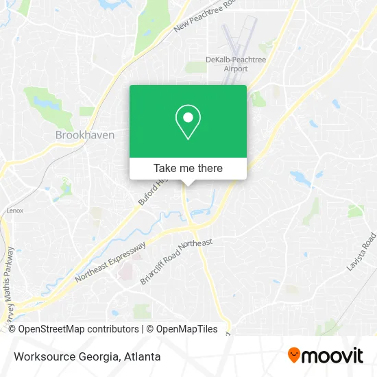 Worksource Georgia map