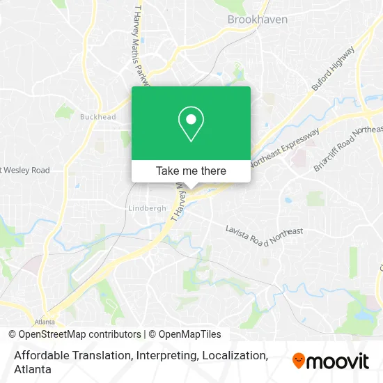 Affordable Translation, Interpreting, Localization map