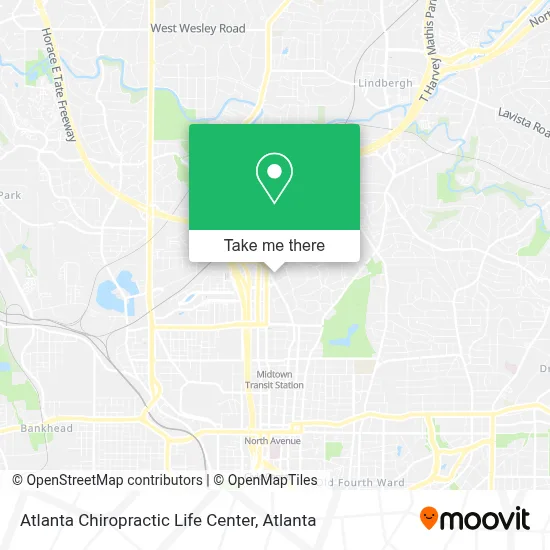 Atlanta Chiropractic Life Center map