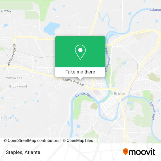 Staples map