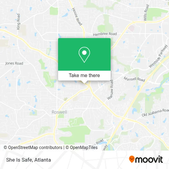 She Is Safe map