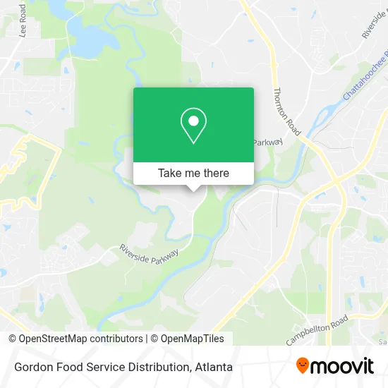 Gordon Food Service Distribution map