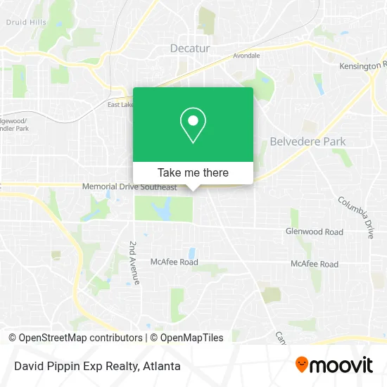 David Pippin Exp Realty map