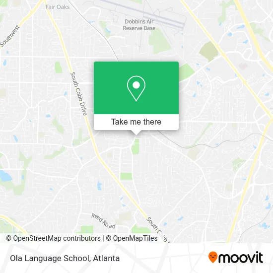 Ola Language School map
