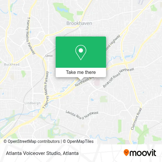 Atlanta Voiceover Studio map