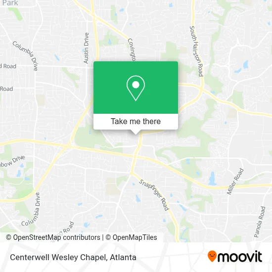Centerwell Wesley Chapel map