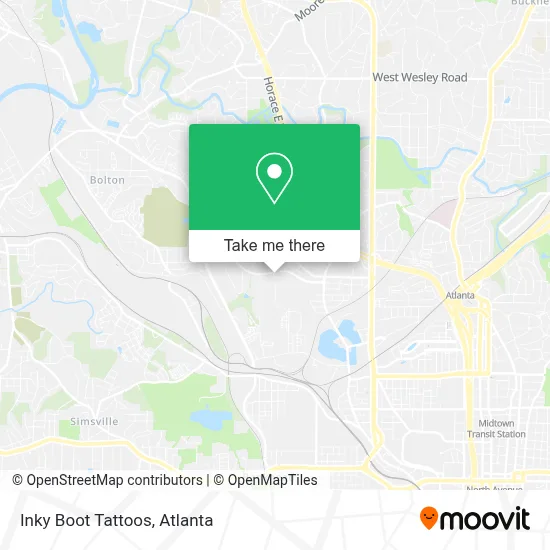 Inky Boot Tattoos map