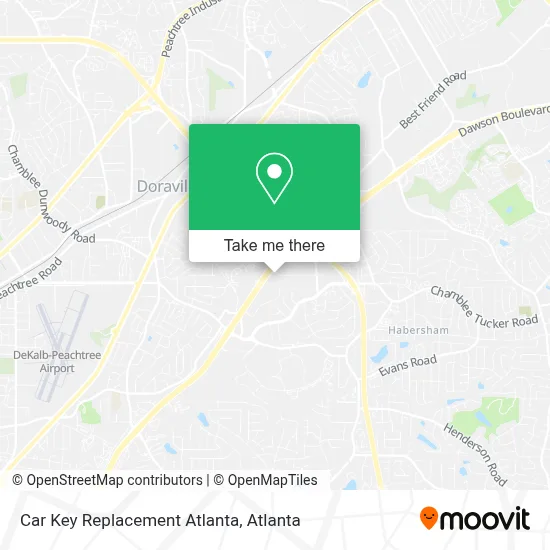 Car Key Replacement Atlanta map