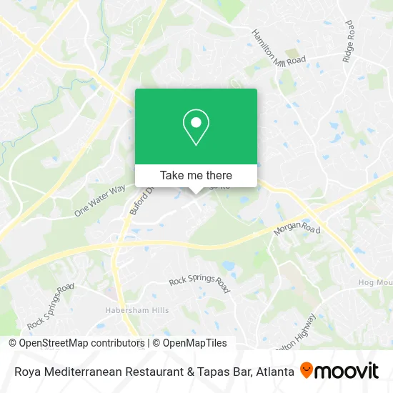 Roya Mediterranean Restaurant & Tapas Bar map
