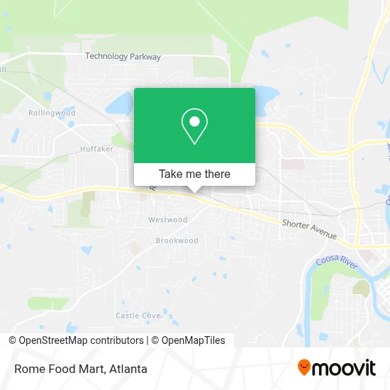 Rome Food Mart map