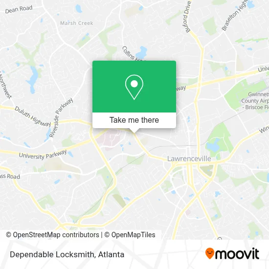 Dependable Locksmith map