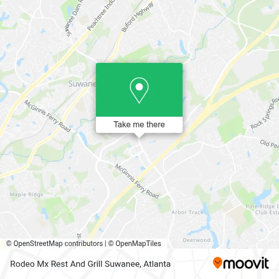 Rodeo Mx Rest And Grill Suwanee map