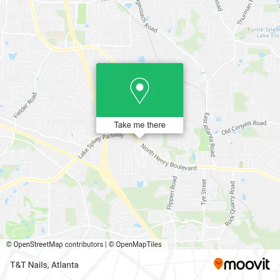 T&T Nails map