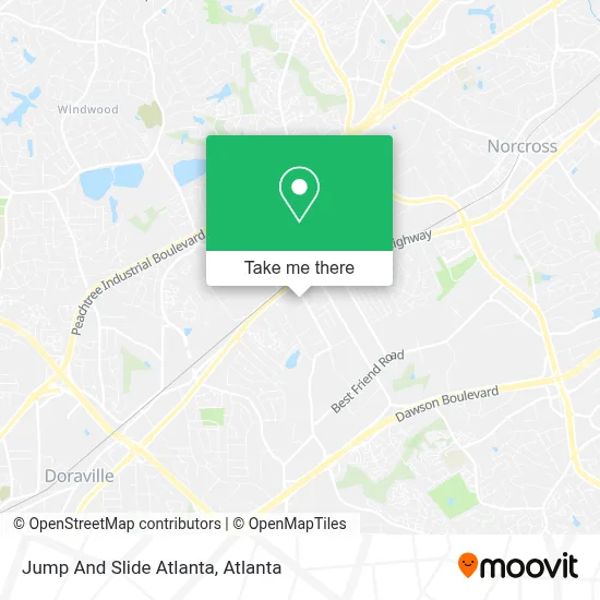 Jump And Slide Atlanta map