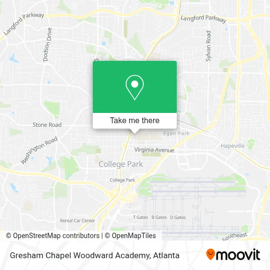 Gresham Chapel Woodward Academy map