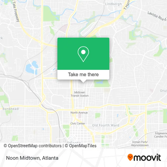 Noon Midtown map