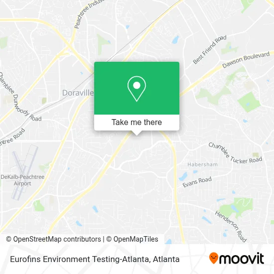 Eurofins Environment Testing-Atlanta map