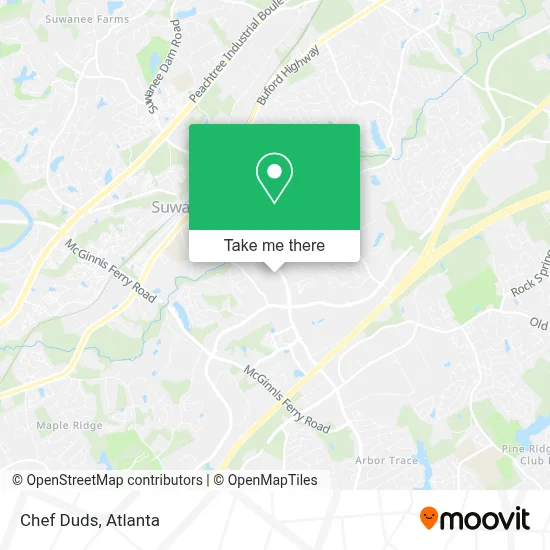 Chef Duds map