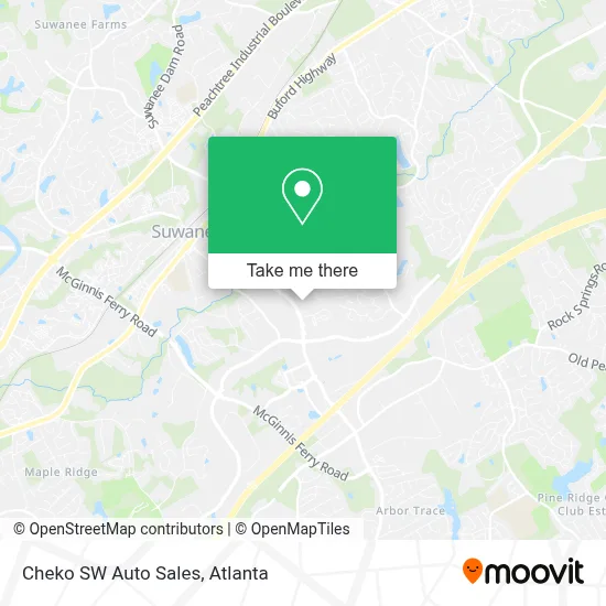 Cheko SW Auto Sales map