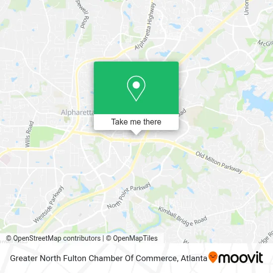 Greater North Fulton Chamber Of Commerce map