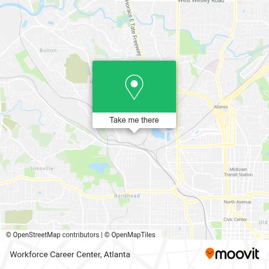 Workforce Career Center map