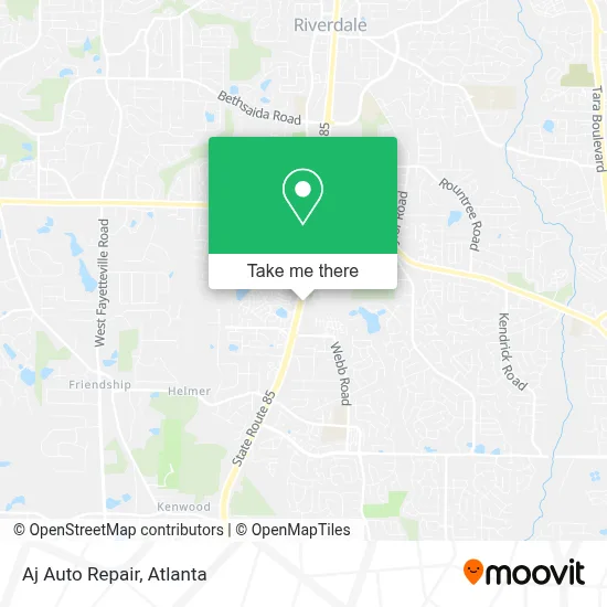 Aj Auto Repair map