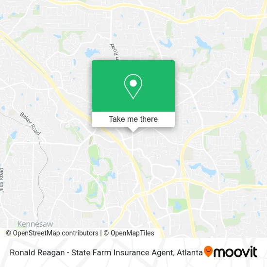 Ronald Reagan - State Farm Insurance Agent map