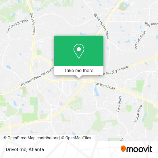 Drivetime map