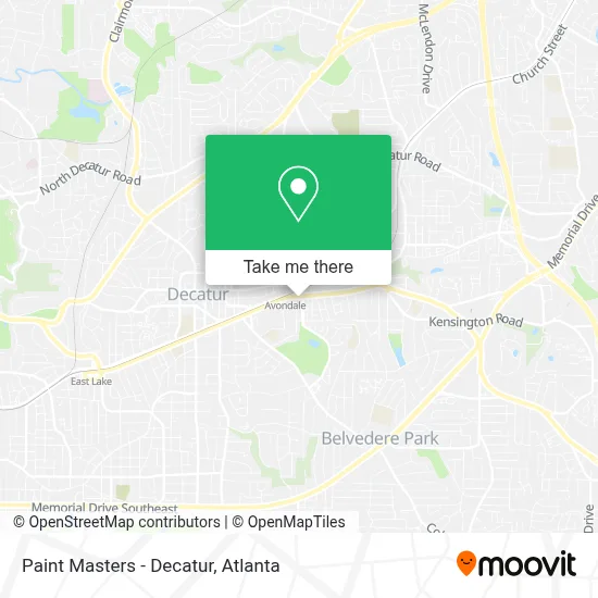 Mapa de Paint Masters - Decatur