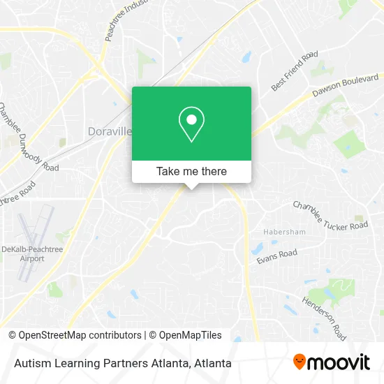 Autism Learning Partners Atlanta map