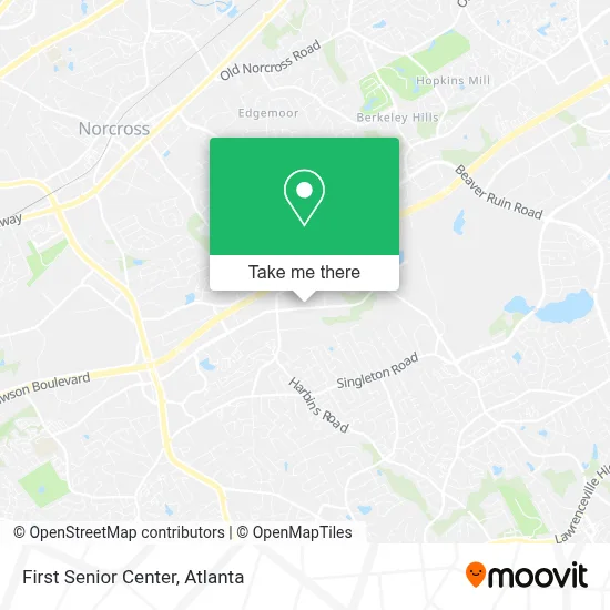 First Senior Center map