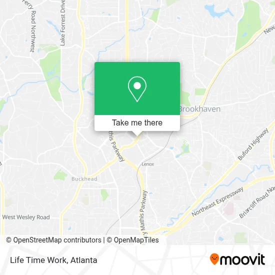Life Time Work map