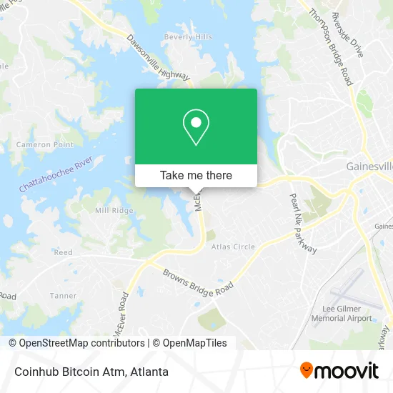 Coinhub Bitcoin Atm map