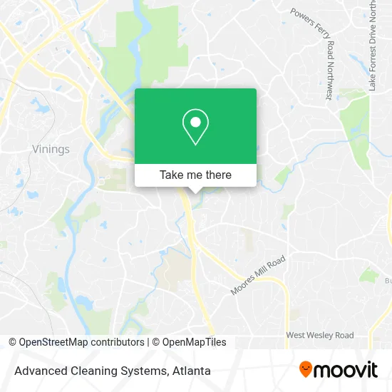 Advanced Cleaning Systems map