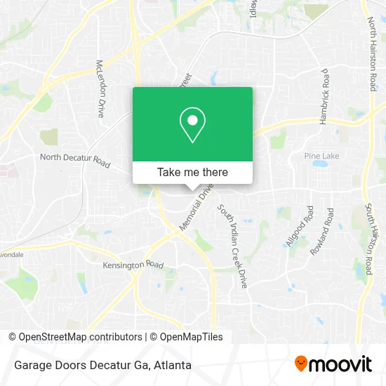 Garage Doors Decatur Ga map