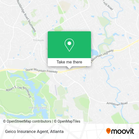 Geico Insurance Agent map