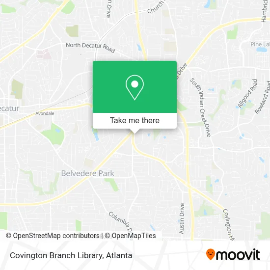 Covington Branch Library map