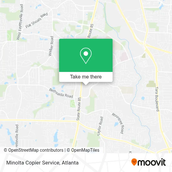 Minolta Copier Service map