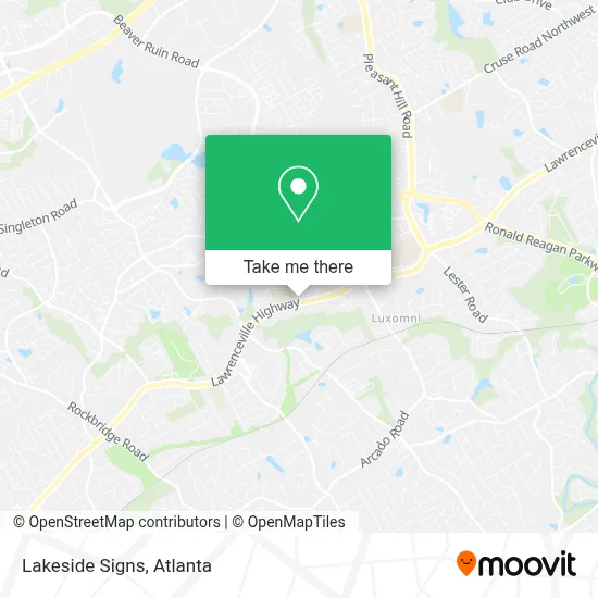 Lakeside Signs map