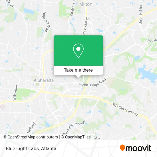 Blue Light Labs map