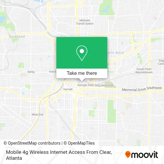 Mobile 4g Wireless Internet Access From Clear map