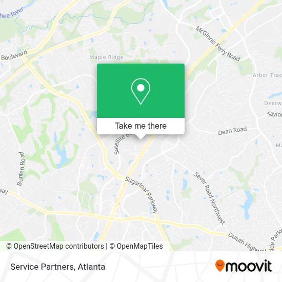 Service Partners map