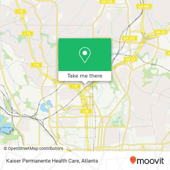 Kaiser Permanente Health Care map